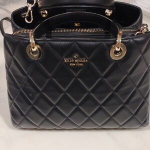 Kate Spade Black Quilted Shoulder Bag